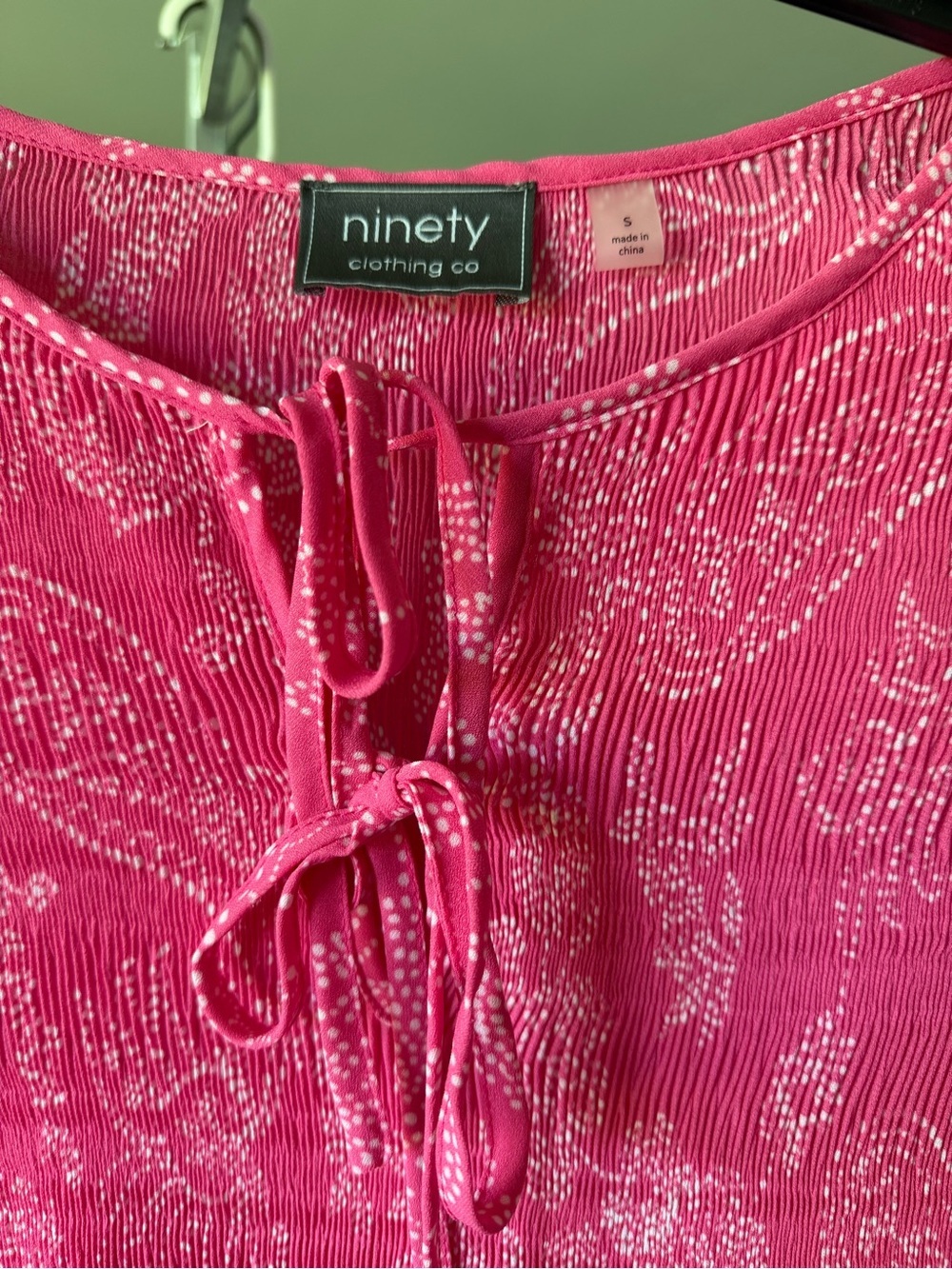 Ninety clothing co blouse-size small-pink - Picture 5 of 6